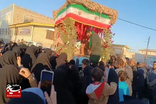 استقبال و تشییع پیکر مطهر شهدای گمنام در شهر دمق