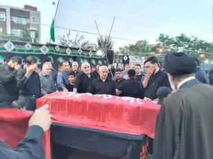 شهید تازه تفحص شده میهمان خیمه عزاداری اصفهان شد