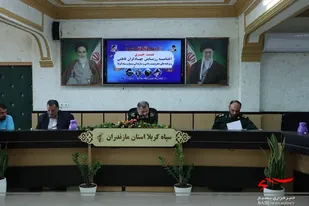 نشست خبری اختتامیه رزمایش جهادگران فاطمی در سپاه کربلا