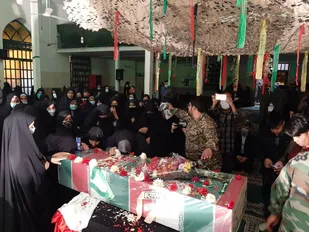 یادواره شهدای شهر جلیل آباد با حضور شهید گمنام برگزار شد