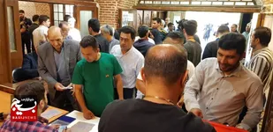 حضور پرشور مردم اردبیل پای صندوق رای