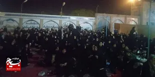 برگزاری مراسم احیای شب های قدر توسط خواهران بسیجی در آبادان