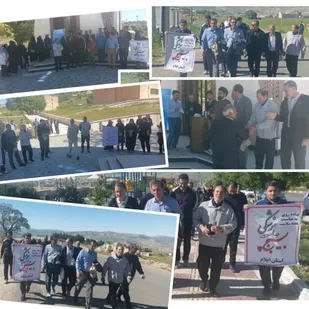 پیاده روی بسیجیان جامعه پزشکی استان