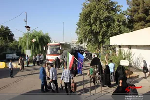 گزارش تصویری از اعزام بسیجیان سپاه ناحیه مقاومت ساوجبلاغ به مناطق عملیاتی غرب کشور