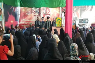 حضور خادمان رضوی در موسسه خیریه شهدای گمنام همدان