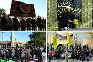 پیاده روی هیئات مذهبی کهریزک از حرم تا حرم