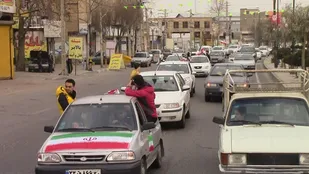 راهپیمایی خودرویی وموتوری در شهر وحیدیه