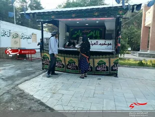 برپا کردن موکب در گلزار شهدای مقاومت توسط حوزه شهید مطهری