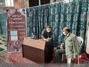 ویزیت رایگان اهالی دولت آباد کرج توسط بسیج سازندگی و گروه جهادی انصارالمهد(عج)