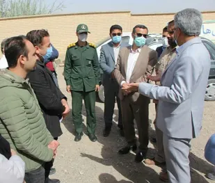 بازدید معاون هماهنگی امور عمرانی استاندار از فعالیت جهادگران در شهرستان درمیان