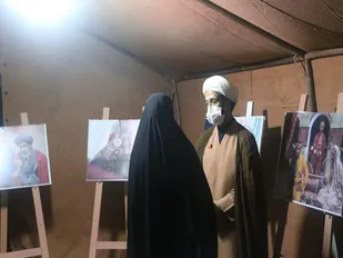 موکب مجموعه فرهنگی ندای بهشت ابرکوه در طریق الحسین (ع) برپا شد