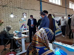 افتتاح اولین کارگاه خیاطی بسیج سازندگی استان در آبیک