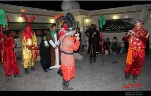 تعزیه خوانی خیمه خورشید در برازجان برگزار شد