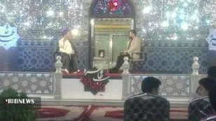 شب خاطره قیام ۱۵ خرداد در صحن مطهر جعفربن موسی(ع) پیشوا
