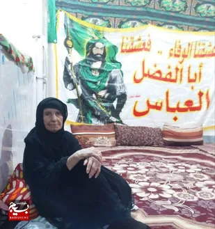 فعالیت مذهبی بی بی شریفه مسن&zwnj;ترین بانوی روستای ناصرآباد هندیجان