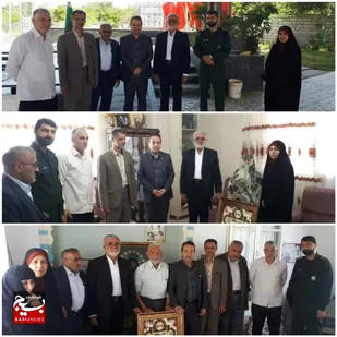 دیدار جمعی از سرداران و یادگاران ۸ سال دفاع مقدس با خانواده شهدا