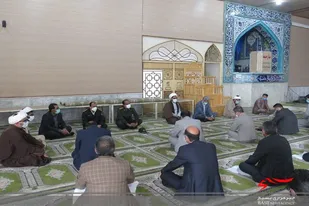 دیدار اعضای کمیته بسیج ستاد دهه مبارک فجر زهک با امام جمعه