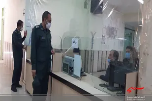 سرکشی بهداشتی جانشین فرمانده سپاه اسدآباد از ادارات