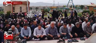 برگزاری مراسم روز عرفه در جوار شهدای گمنام شهر مهرگان+تصاویر