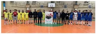مسابقه فوتسال بین تیم های شهرداری قدس و فجر سپاه برگزار شد