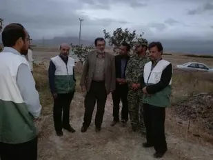 بازدید میدانی مسؤول سازمان بسیج مهندسین کشاورزی از شهرستان کلات