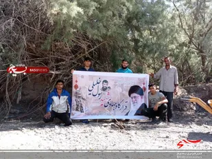 ساخت سیل بند در روستا گور راین توسط گروه جهادی شهید رسول خلیلی حوزه کربلا