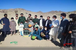 برگزاری مسابقات فرهنگی ورزشی بومی و محلی در روستای کلک شبان شهرستان تفتان
