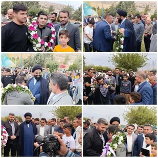 مراسم استقبال از پهلوان پویا دادمرز قهرمان کشتی فرنگی جهان میدان آزادگان شهرستان ایذه