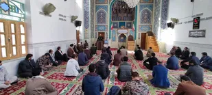 دیدار سردار فرجی فرمانده سپاه حضرت جوادالائمه علیه السلام با امام جمعه اسفراین به مناسبت هفته بسیج