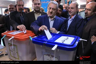 حضور مسئولان همدان در پای صندوق&zwnj;های رأی