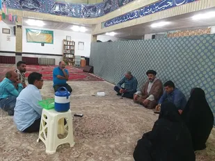 جلسه برنامه ریزی ماه رمضان در دهستان کلاته اسد