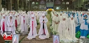 یک هزار دختر دانش آموز در بهشهر آغاز فصل شیرین بندگی را جشن گرفتند