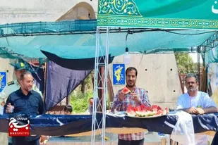 خدمت&zwnj;رسانی موکب شهید خوش لفظ سپاه حفاظت هواپیمایی همدان به زائرین حسینی