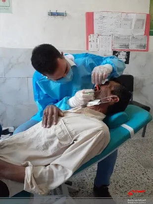 خدمات پزشکی جهادگران دانشگاه علوم پزشکی بیرجند در نقاط محروم شهرستان درمیان