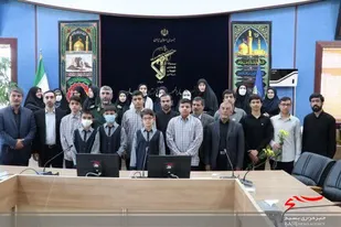دیدار جمعی از دانش آموزان بسیجی استان زنجان با مسئولین سپاه انصارالمهدی(عج)+تصاویر