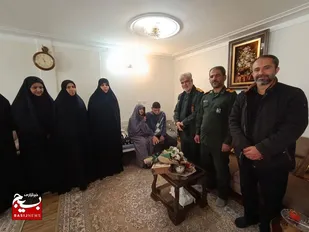 دیدار و دلجویی فرمانده سپاه امام حسن مجتبی(ع) قزوین با خانواده معزز شهیدان یارمحمدی