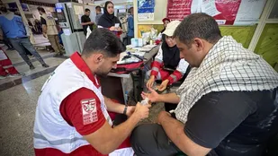 امدادرسانی هلال احمر به ۱۲ هزار و ۵۶ زائر اربعین در مرزهای خوزستان