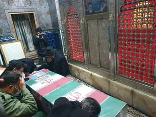 تشییع شهید جستجوگر نور (محمود حاجی قاسمی) در شاهرود و بسطام