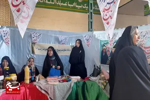 نمایشگاه محصولات خانگی در حسینیه شهدای سرخه برگزار شد