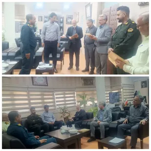 تجلیل  از مأموران انتظامی مستقر در اداره کل تعزیرات حکومتی استان به مناسبت هفته فراجا