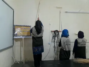 رنگ آمیزی مدرسه شهید مفتح کوی انجیراب گرگان