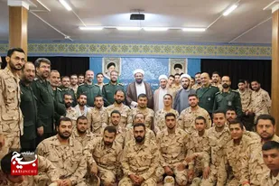 دیدار سربازان وظیفه سپاه انصار الحسین (ع) با امام جمعه همدان