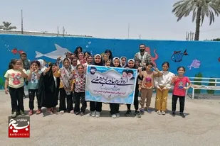 دبستان حاج حسین بختی کوی شهید سحرخیز زیباسازی شد + عکس
