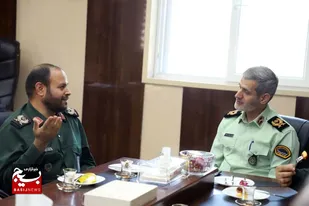 دیدار صمیمی جانشین و معاونین سپاه کربلا با فرمانده انتظامی استان مازندران