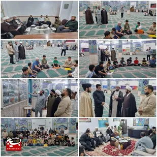 بازدید مسئول تعلیم و تربیت ناحیه امام حسین(ع) از حوزه ۱۵ شهری و مساجد فعال
