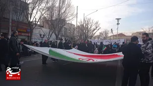 حضور گسترده مردم تبریز در محکومیت اغتشاش گران