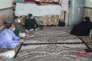 دیدار مسئولان دلگان با خانواده شهید نورمحمد عبداللهی برگزار شد