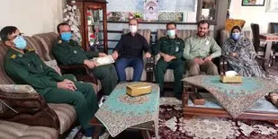 دیدار با خانواده شهید رهام رحیمی در لردگان