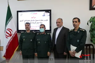 تکریم و معارفه مسئول سازمان بسیج دانش آموزی خراسان جنوبی