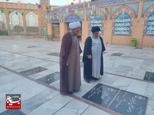حضور جانشین نمایندگی ولی فقیه در بسیج بر سر مزار شهید دانشگر
